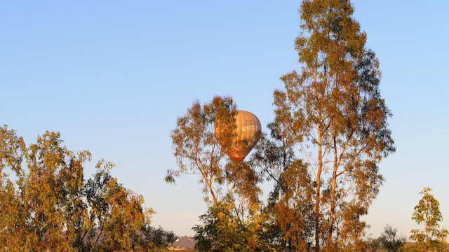 The country inland, traffic and open country in Rancho Santa Fe.