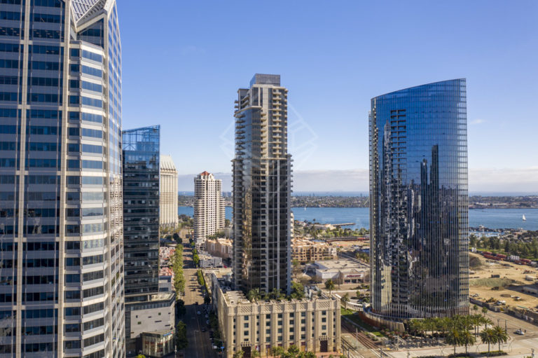 Photography of the Electra High Rise Condos in Downtown San Diego