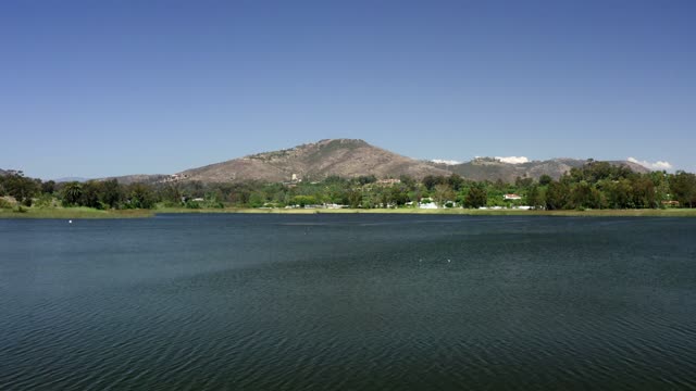 The country inland, open country and the water in Rancho Santa Fe.