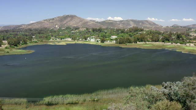 The country inland, homes and open country in Rancho Santa Fe.