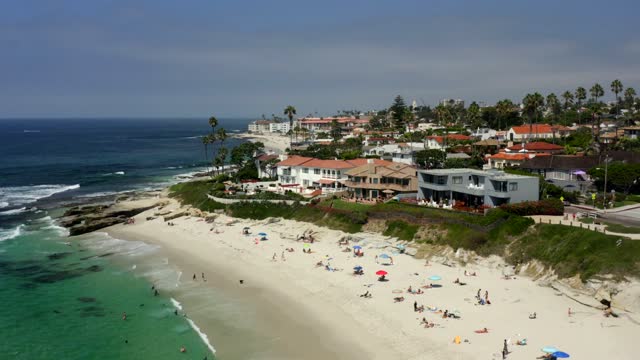 Windansea Beach in La Jolla on a busy Summer Day – 5 | Drone Video
