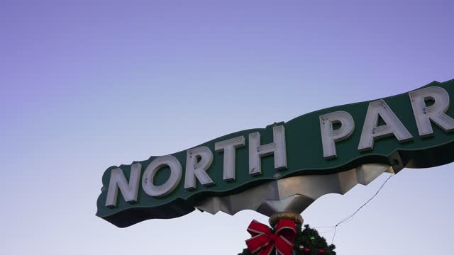 The downtown streets and the buildings in North Park.
