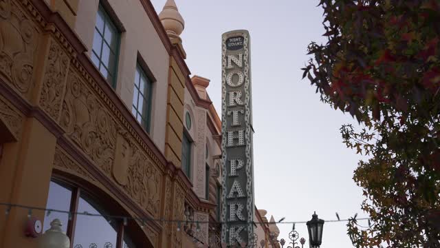 The downtown streets and the buildings in North Park.