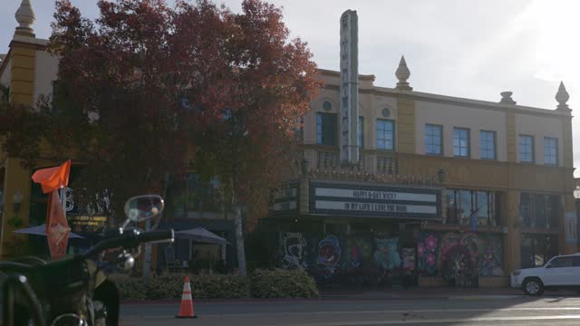 The downtown streets, the buildings and traffic in North Park.