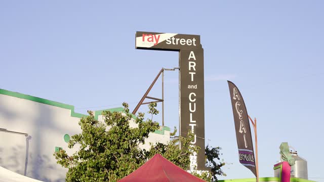 The downtown streets and the buildings in North Park.