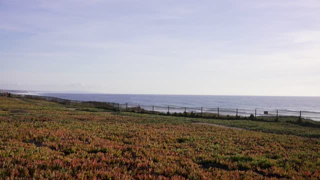 The cliffs, the ocean and open country in Carlsbad.