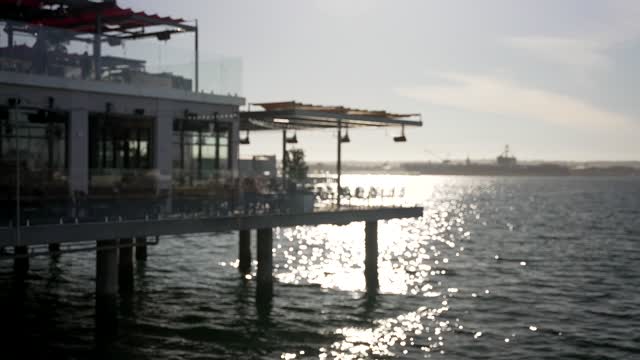 The harbor, boats and the bay at Waterfront.