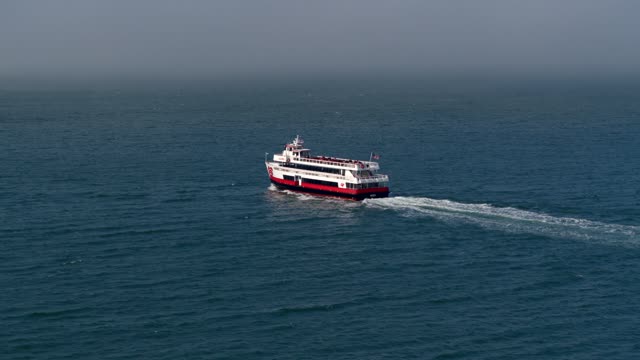 The Ferry Boat on the San Francisco Bay | Aerial Video