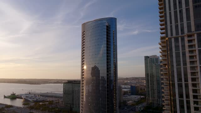 The Pacific Gate Condos by Bosa Development in Downtown San Diego | Drone Video – 3
