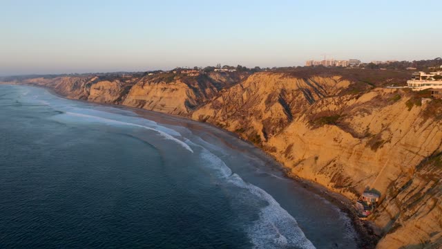La Jolla Shores Black’s Beach and Torrey Pines during a beautiful San Diego Sunset | Drone Video – 1