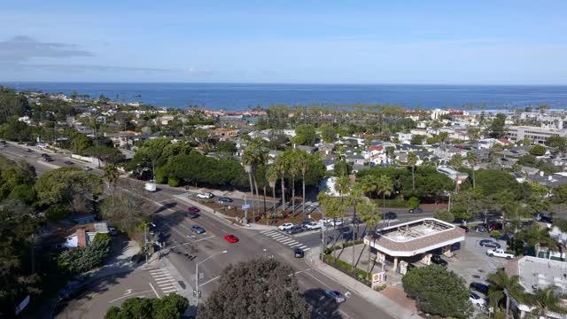 The La Jolla Sign at Torrey Pines Road and La Jolla Shores Drive | Drone Video – 3