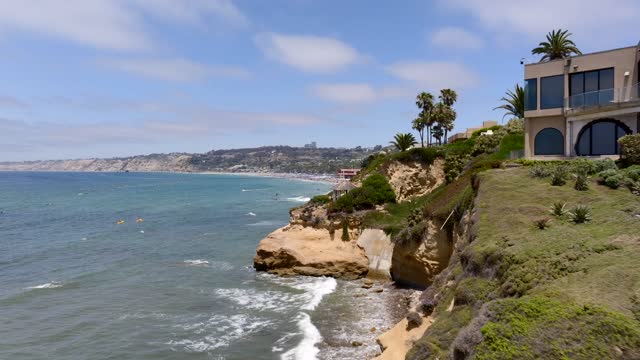 Aerial footage of a beach day at La Jolla Shores with crowds enjoying the sun | Drone Video – 6