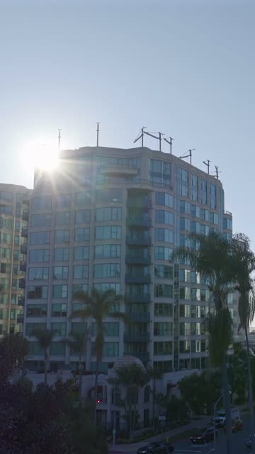 The downtown streets, palm trees and homes at Bankers Hill.