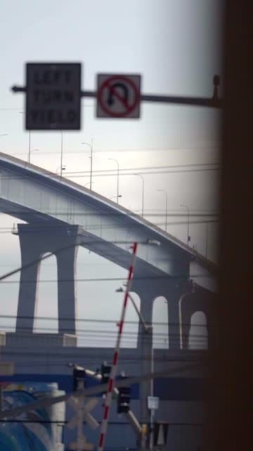 The downtown streets, the bridge and the buildings in Barrio Logan.