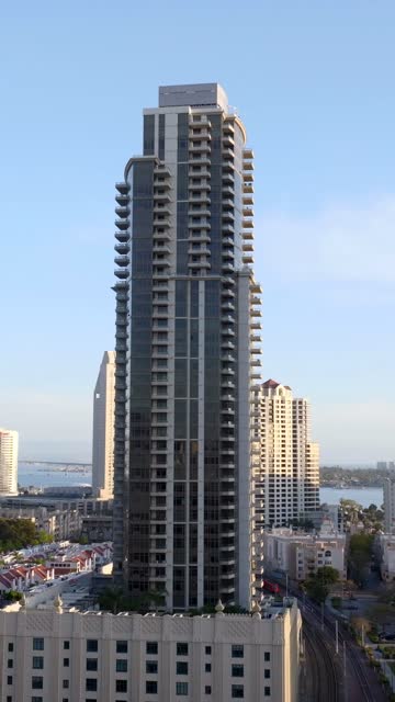 The Electra Condos Building by Bosa in Downtown San Diego | Vertical Drone Video – 3