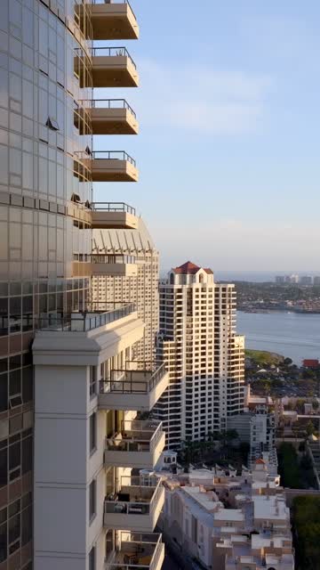 The Electra Condos Building by Bosa in Downtown San Diego | Vertical Drone Video – 5