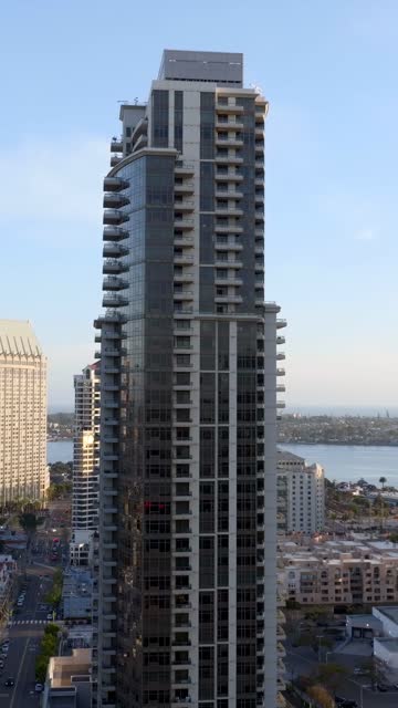 The Electra Condos Building by Bosa in Downtown San Diego | Vertical Drone Video – 7