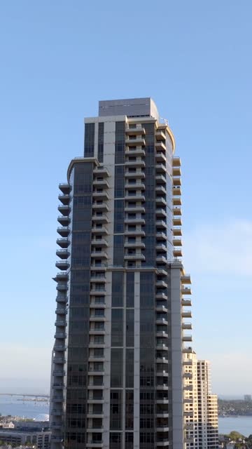 The Electra Condos Building by Bosa in Downtown San Diego | Vertical Drone Video – 8