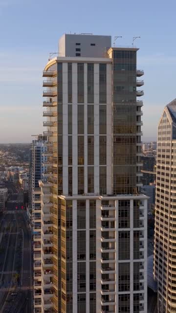 The Electra Condos Building by Bosa in Downtown San Diego | Vertical Drone Video – 11
