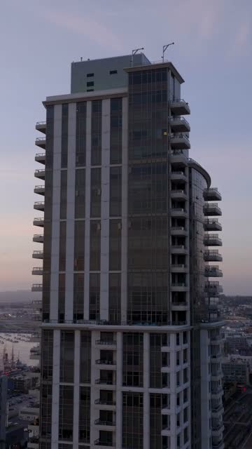 The Electra Condos Building by Bosa in Downtown San Diego | Vertical Drone Video – 13