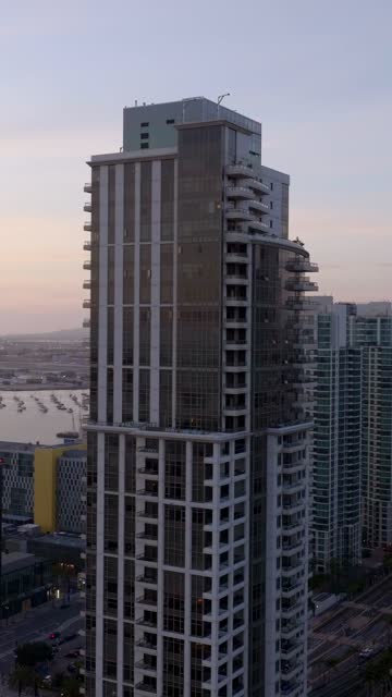 The Electra Condos Building by Bosa in Downtown San Diego | Vertical Drone Video – 14