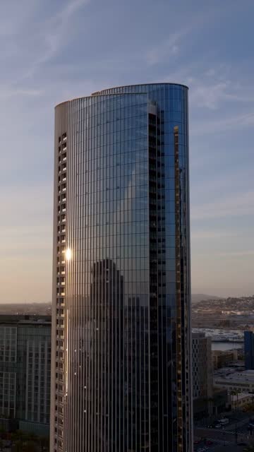 The Pacific Gate Condos Building by Bosa in Downtown San Diego | Vertical Drone Video – 2