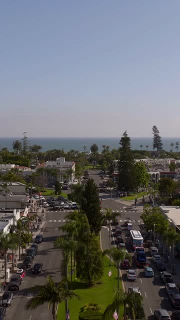 Flying over Coronado on a Beautiful Day | Vertical Drone Video