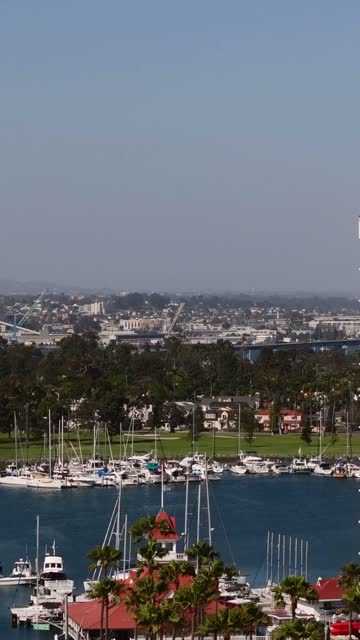Flying over Coronado on a Beautiful Day | Vertical Drone Video – 1