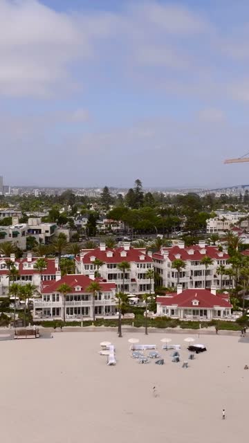 Flying over Coronado on a Beautiful Day | Vertical Drone Video – 2