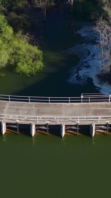Aerial view of the country inland, open country and the water in Chula Vista.