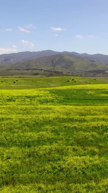 Aerial view of the country inland and open country in Chula Vista.
