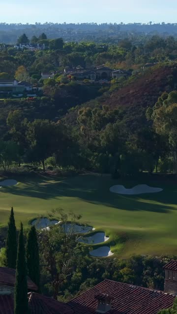 Aerial view of the country inland, homes and open country at The Bridges.