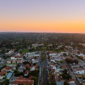 Sunset Drone Shot of the Covenant in Rancho Santa Fe Highlighting Beautiful Homes Wide Open Landscapes and Golden Hour Light | Drone Photo - 2