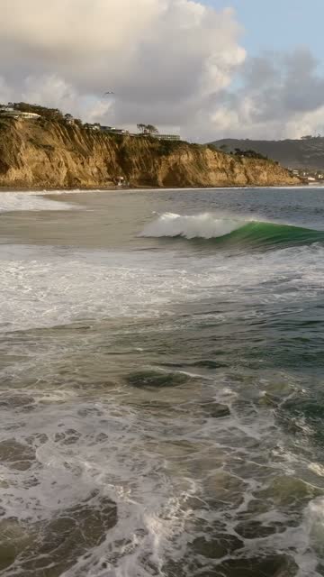 The beach, the surf and the ocean at Black’s Beach.