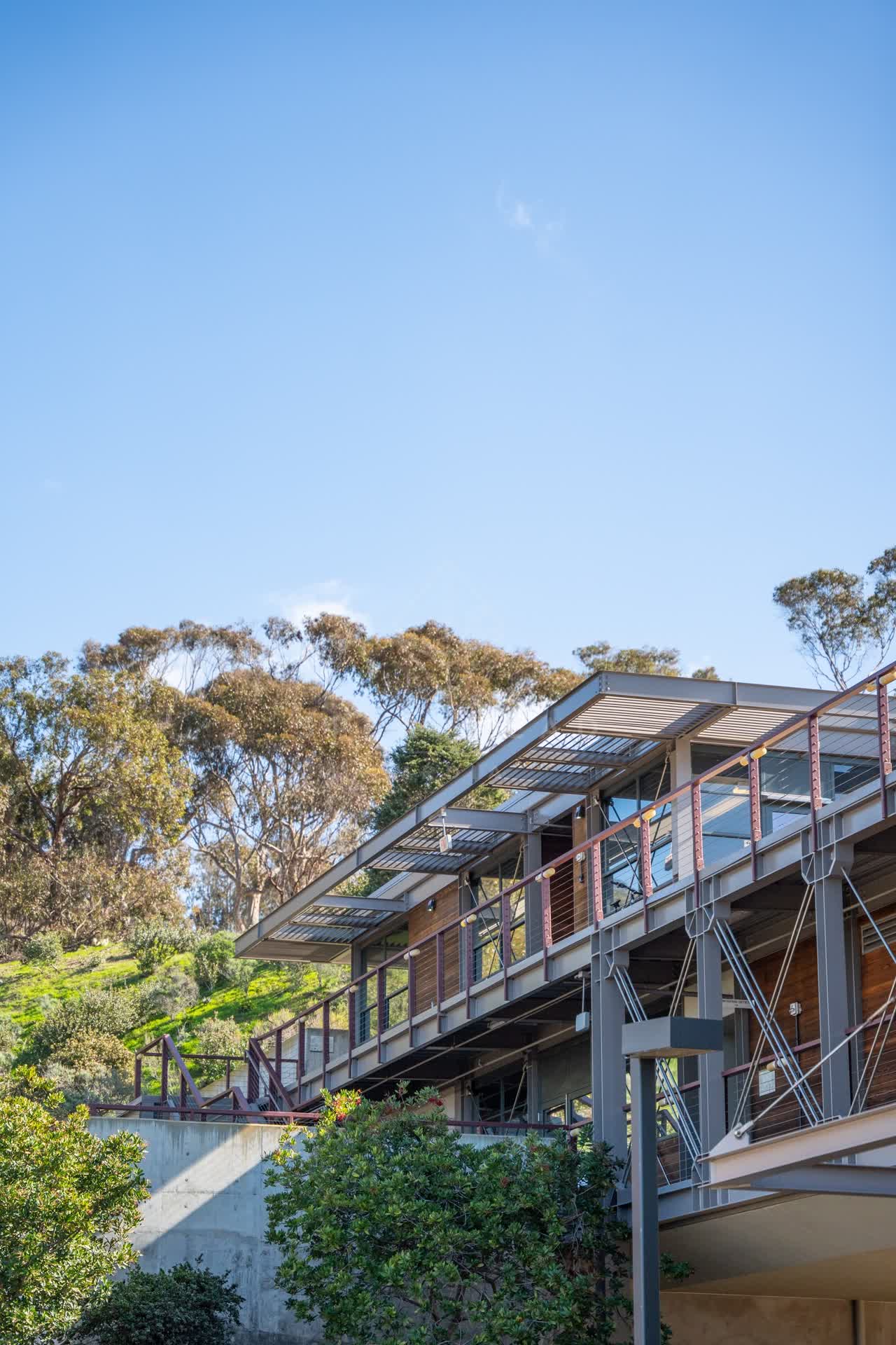 The country inland, the buildings and open country at La Jolla Shores.