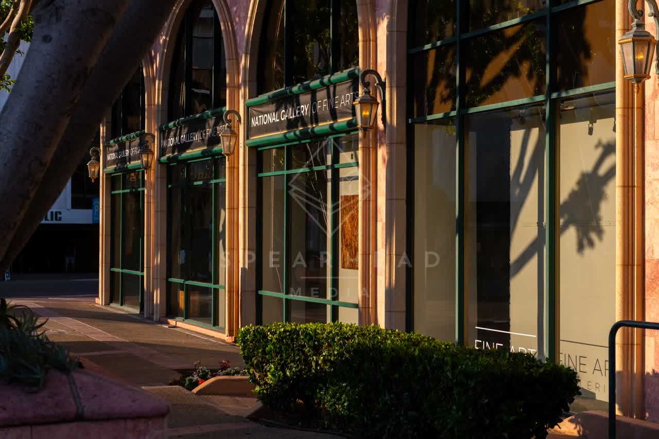 The downtown streets, the buildings and the city at Village of La Jolla.