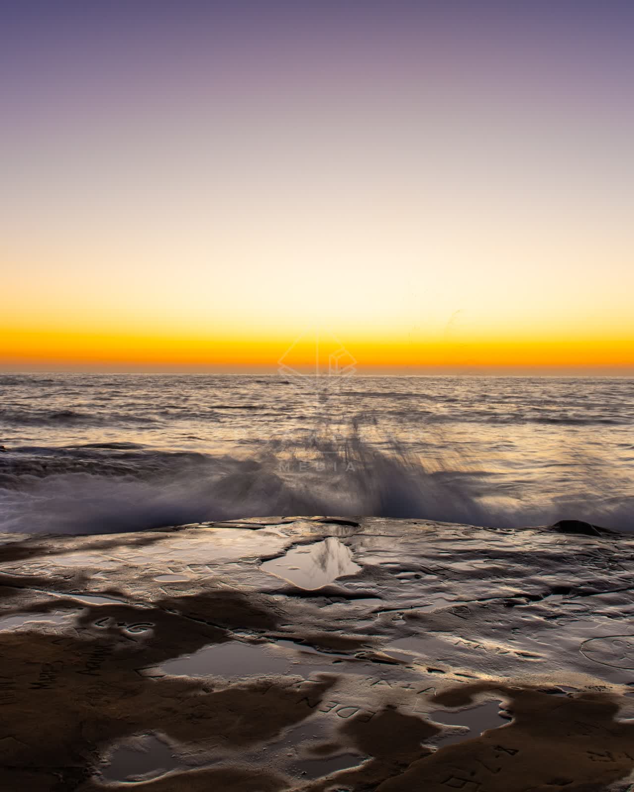 The beach, the surf and the ocean in Ocean Beach.