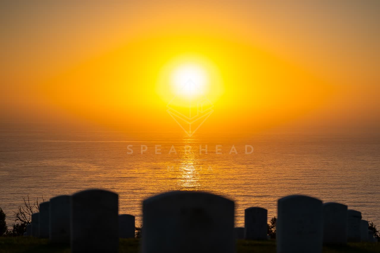 Elevated view of the cliffs, the ocean and open country at Fort Rosecrans.