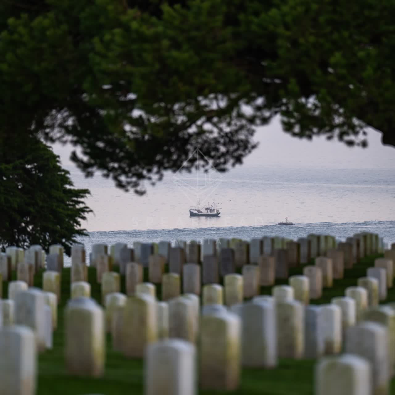 The cliffs, boats and the ocean at Fort Rosecrans.
