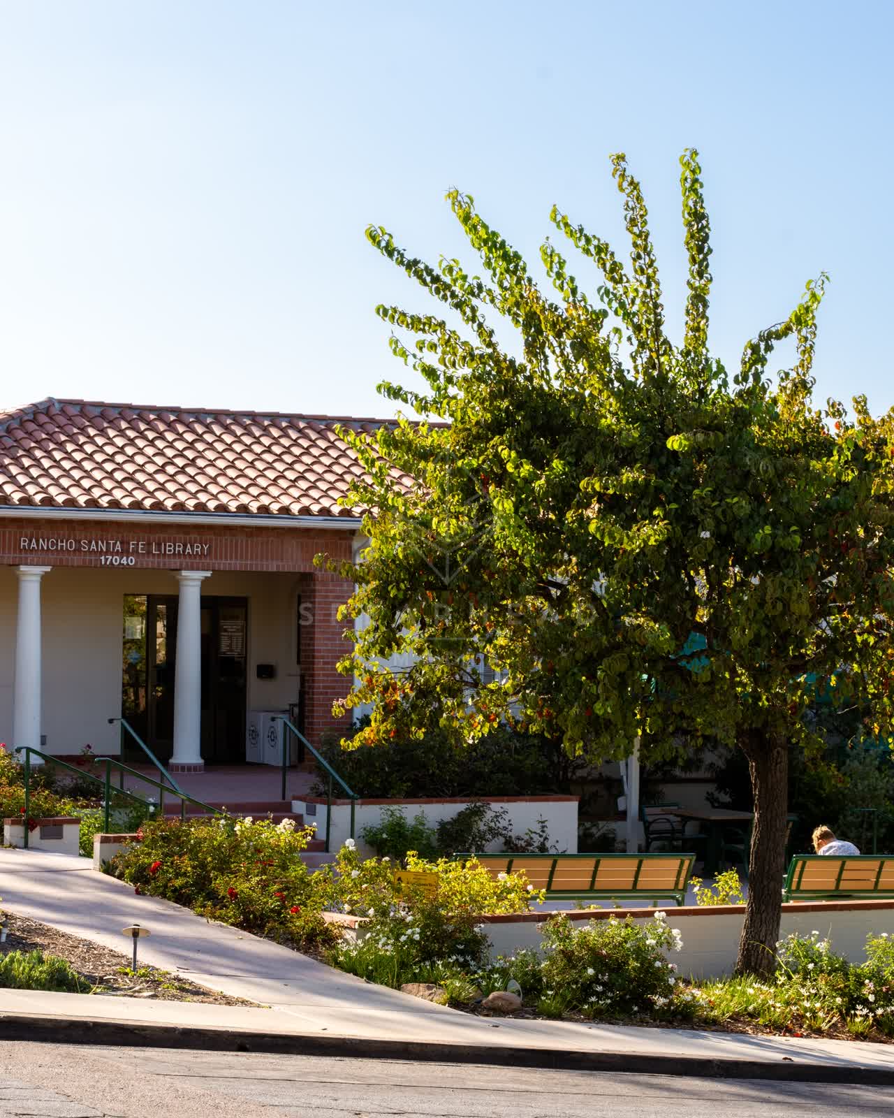 The country inland, the buildings and open country at Covenant.