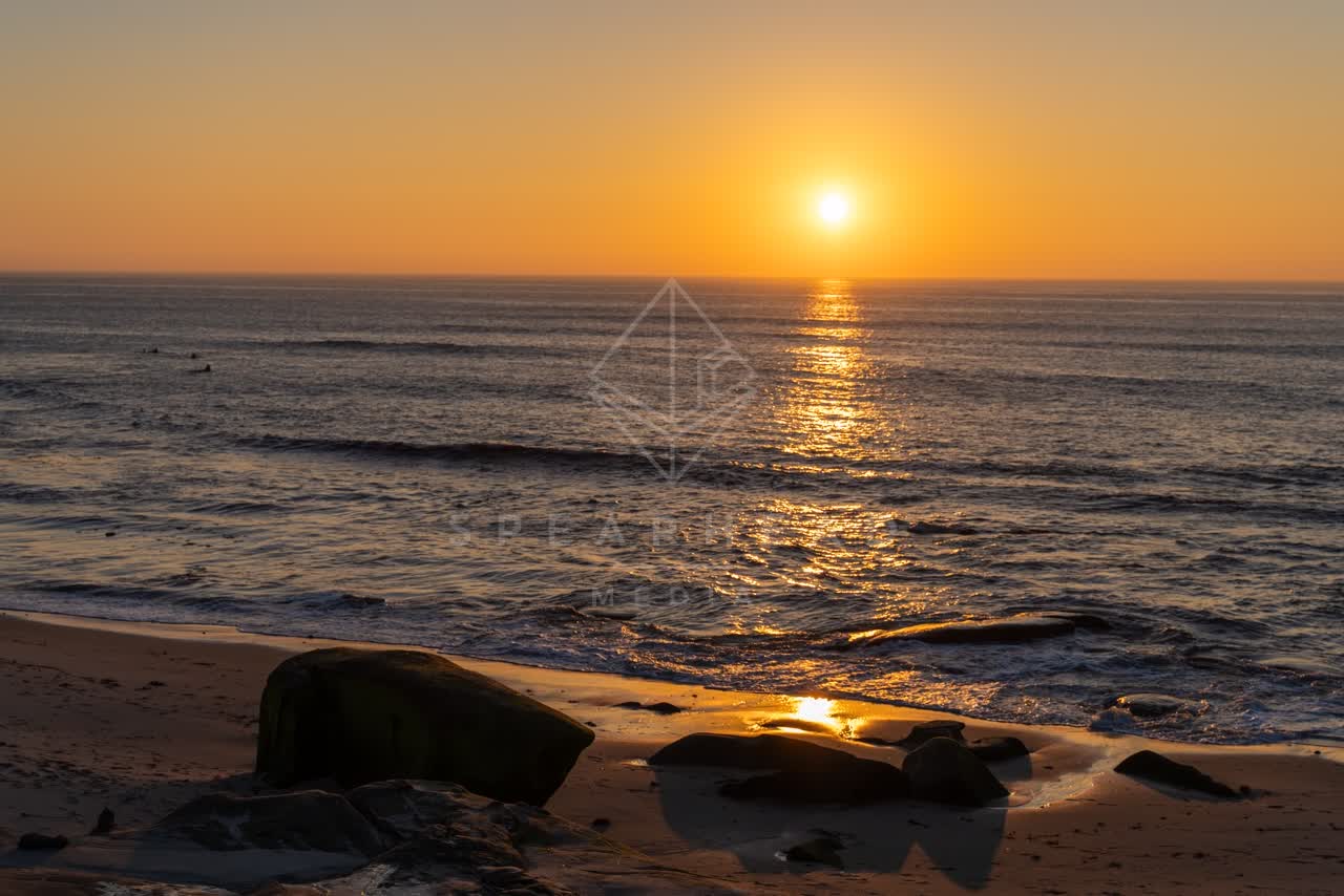 The beach, the surf and the ocean at Windansea.