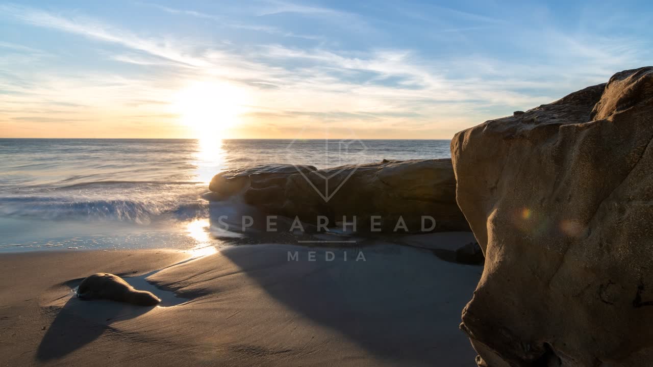 The beach, the surf and the ocean at Windansea.