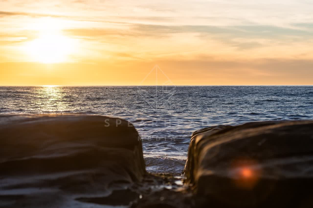 The beach, the ocean and open country at Windansea.