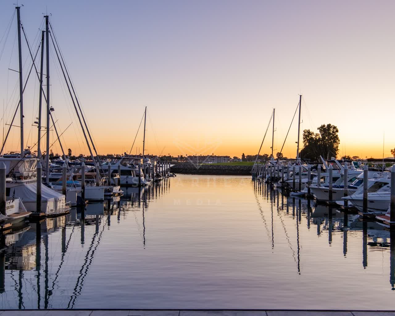 View from the water of the harbor, boats and the bay at Embarcadero.
