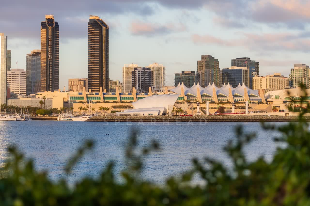 The downtown streets, the skyline and boats at Embarcadero.