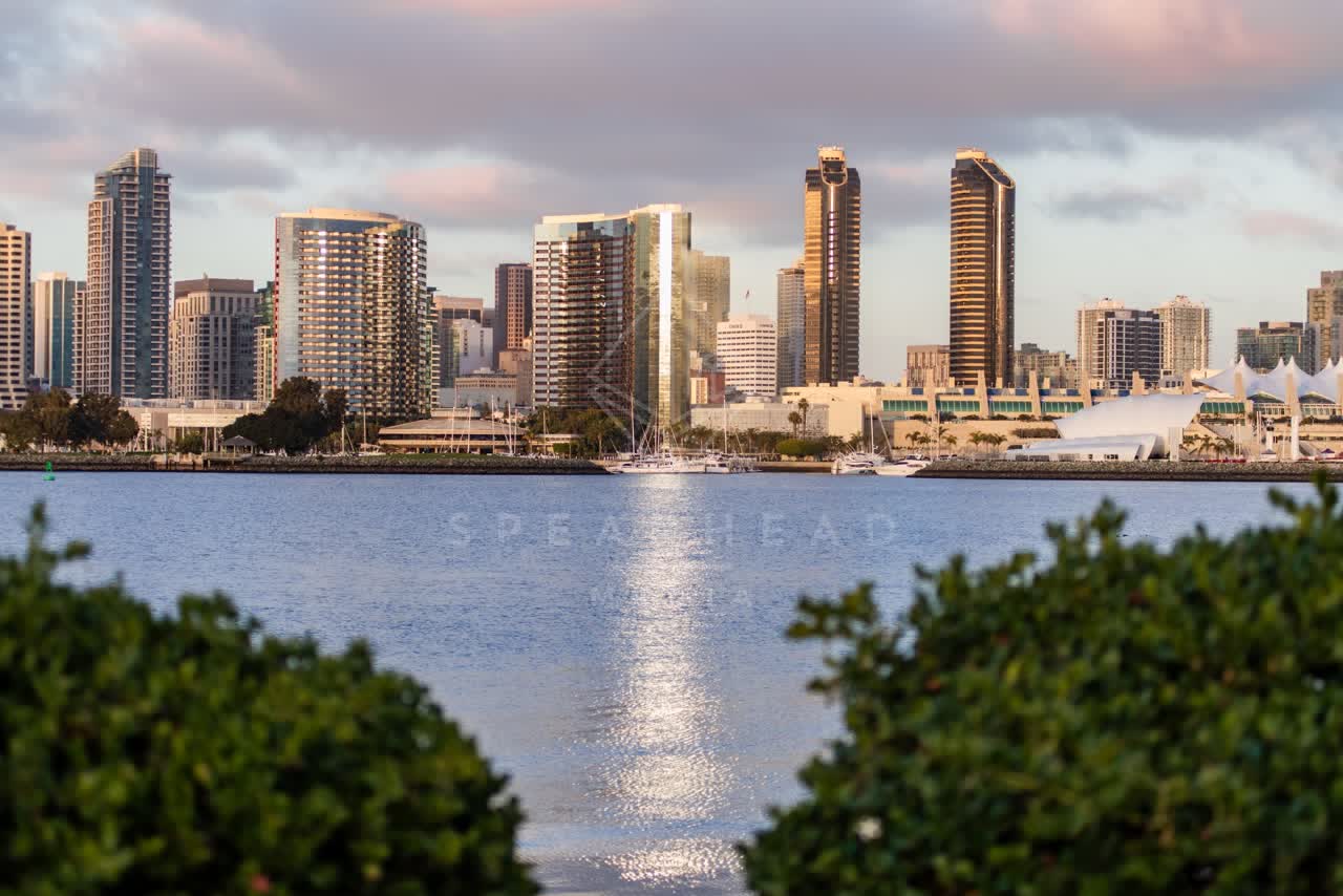 The downtown streets, the skyline and boats at Embarcadero.