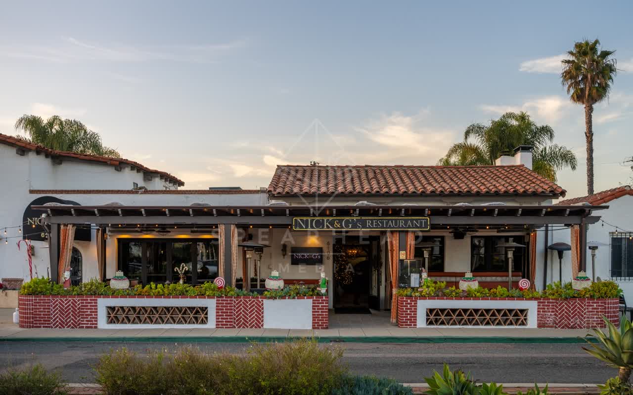 The downtown streets, palm trees and homes at Covenant.