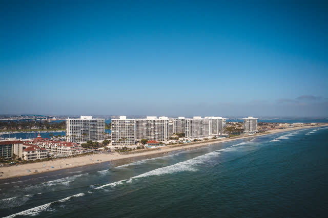The Coronado Shores Towers and Condos in Coronado San Diego | Drone Photo – 5