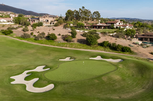 Aerial shot of Santaluz Golf Course Country Club and Golf Club | Drone Photo – 1
