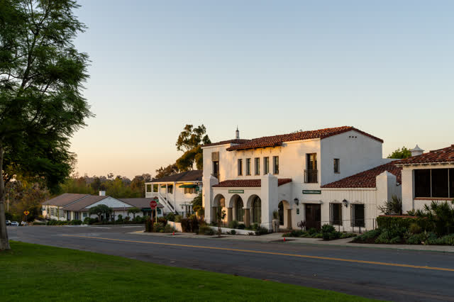 The downtown streets, homes and the buildings at Covenant.